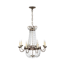 Load image into Gallery viewer, Paris Flea Market Chandelier in Sheffield Silver (Medium).