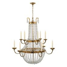 Load image into Gallery viewer, Paris Flea Market Chandelier in Antique-Burnished Brass (Grande).