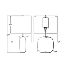 Load image into Gallery viewer, Parkwood Oval Table Lamp - line drawing.
