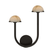 Load image into Gallery viewer, Pedra Assymetrical LED Wall Light in Left/Bronze.