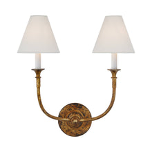 Load image into Gallery viewer, Piaf Wall Light in Antique Gild (2-Light).