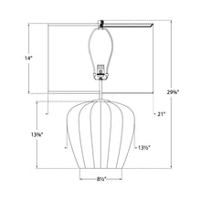 Load image into Gallery viewer, Pierrepont Table Lamp - line drawing.