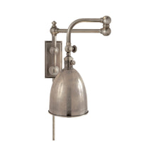 Load image into Gallery viewer, Pimlico Double Swing Arm Wall Light in Antique Nickel.