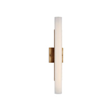 Load image into Gallery viewer, Precision LED Bath Wall Light in Antique-Burnished Brass (21-Inch).