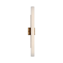 Load image into Gallery viewer, Precision LED Bath Wall Light in Antique-Burnished Brass (28-Inch).