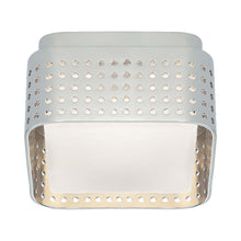 Load image into Gallery viewer, Precision LED Flush Mount Ceiling Light in Polished Nickel/Clouded Glass(4.5" Square).