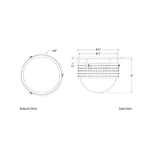 Load image into Gallery viewer, Precision LED Flush Mount Ceiling Light - line drawing.