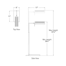 Load image into Gallery viewer, Precision Pharmacy LED Floor Lamp - line drawing.