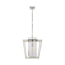 Load image into Gallery viewer, Presidio Small Lantern in Polished Nickel.