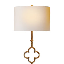 Load image into Gallery viewer, Quatrefoil Floor Lamp in Detail.