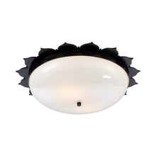 Load image into Gallery viewer, Rachel Flush Mount Ceiling Light in Gun Metal (Large).