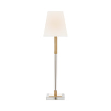 Load image into Gallery viewer, Reagan Buffet Table Lamp in Antique/Burnished Brass.