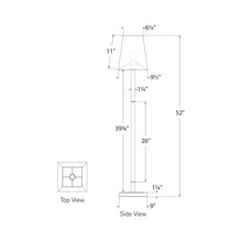 Load image into Gallery viewer, Reagan LED Floor Lamp - line drawing.