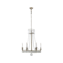 Load image into Gallery viewer, Regency Chandelier in Polished Nickel (Medium).