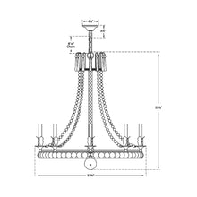 Load image into Gallery viewer, Regency Chandelier - line drawing.