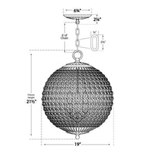 Load image into Gallery viewer, Renwick Chandelier - line drawing.