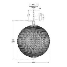 Load image into Gallery viewer, Renwick Chandelier - line drawing.