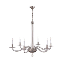 Load image into Gallery viewer, Robinson Chandelier in Polished Nickel (Large).