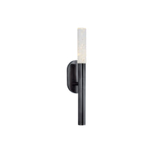 Load image into Gallery viewer, Rousseau LED Bath Wall Light in Bronze/Seeded Glass (1-Light/Small).
