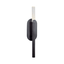 Load image into Gallery viewer, Rousseau LED Bath Wall Light in Bronze/Seeded Glass (1-Light/Medium).
