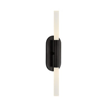 Load image into Gallery viewer, Rousseau LED Bath Wall Light in Bronze/Etched Crystal (2-Light/Medium).