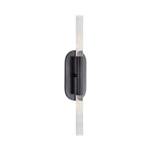 Load image into Gallery viewer, Rousseau LED Bath Wall Light in Bronze/Seeded Glass (2-Light/Medium).