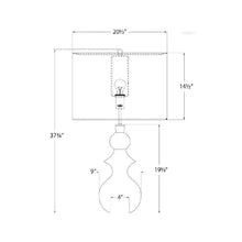 Load image into Gallery viewer, Saxon Table Lamp - line drawing.