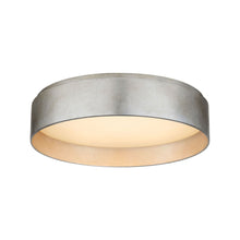Load image into Gallery viewer, Shaw LED Flush Mount Ceiling Light in Burnished Silver Leaf (Medium).