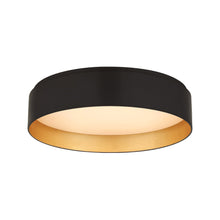 Load image into Gallery viewer, Shaw LED Flush Mount Ceiling Light in Matte Black (Medium).