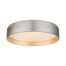 Load image into Gallery viewer, Shaw LED Flush Mount Ceiling Light in Burnished Silver Leaf (Large).