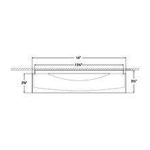 Load image into Gallery viewer, Shaw LED Flush Mount Ceiling Light - line drawing.