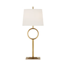 Load image into Gallery viewer, Simone Tall Table Lamp in Hand-Rubbed Antique Brass.