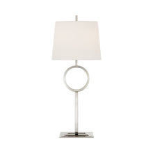 Load image into Gallery viewer, Simone Tall Table Lamp in Polished Nickel.