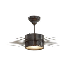 Load image into Gallery viewer, Soleil Semi Flush Ceiling Light in Bronze (Medium).
