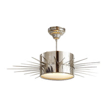 Load image into Gallery viewer, Soleil Semi Flush Ceiling Light in Polished Nickel (Large).