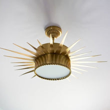 Load image into Gallery viewer, Soleil Semi Flush Ceiling Light in Detail.