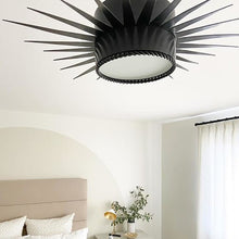 Load image into Gallery viewer, Soleil Semi Flush Ceiling Light in bedroom.