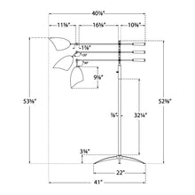 Load image into Gallery viewer, Sommerard Floor Lamp - line drawing.