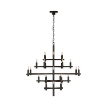 Load image into Gallery viewer, Sonnet LED Chandelier in Bronze/Without Shade (Large).