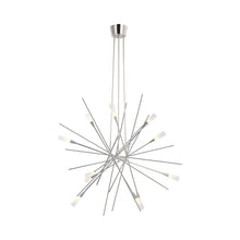 Load image into Gallery viewer, Stellar LED Chandelier in Polished Nickel (Large).