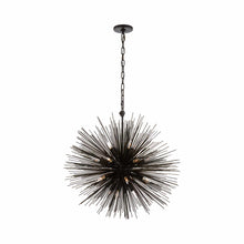 Load image into Gallery viewer, Strada Chandelier in Round/Aged Iron (Medium).