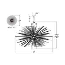 Load image into Gallery viewer, Strada Chandelier - line drawing.