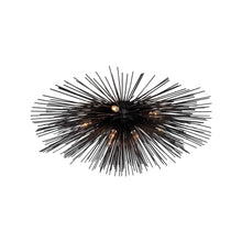 Load image into Gallery viewer, Strada Flush Mount Ceiling Light in Aged Iron (Medium).
