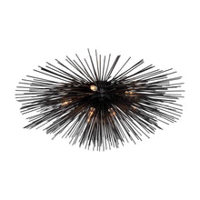 Load image into Gallery viewer, Strada Flush Mount Ceiling Light in Aged Iron (Large).