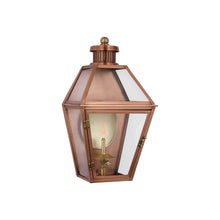 Load image into Gallery viewer, Stratford 3/4 Outdoor Gas Wall Light in Soft Copper (Small).