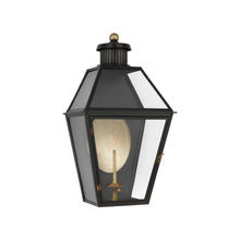 Load image into Gallery viewer, Stratford 3/4 Outdoor Gas Wall Light in Matte Black (Medium).