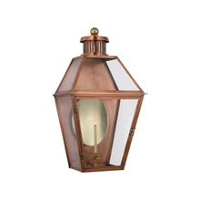 Load image into Gallery viewer, Stratford 3/4 Outdoor Gas Wall Light in Soft Copper (Medium).