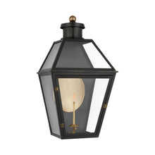 Load image into Gallery viewer, Stratford 3/4 Outdoor Gas Wall Light in Matte Black (Large).
