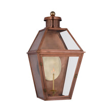 Load image into Gallery viewer, Stratford 3/4 Outdoor Gas Wall Light in Soft Copper (Large).