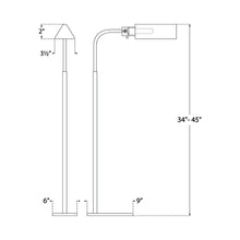Load image into Gallery viewer, Studio Adjustable Floor Lamp - line drawing.